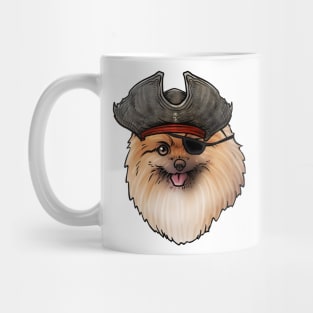 Pomeranian Pirate Mug